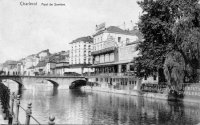 carte postale ancienne de Charleroi Pont de Sambre