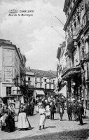 carte postale ancienne de Charleroi Rue de la Montagne