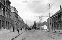 carte postale ancienne de Saint-Ghislain Rue de Mons