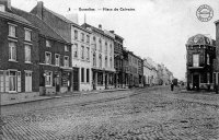 carte postale ancienne de Gosselies Place du Calvaire