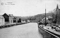 carte postale ancienne de Thuin Vue de la Sambre