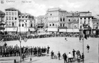 carte postale ancienne de Charleroi Place du Sud