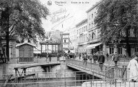 carte postale ancienne de Charleroi EntrÃ©e de la ville