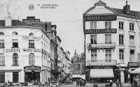 carte postale ancienne de Charleroi Rue du CollÃ¨ge