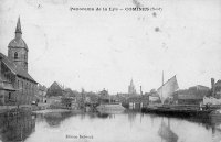 carte postale ancienne de Comines Panorama de la Lys