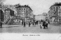 carte postale ancienne de Charleroi Entrée de la ville