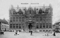 carte postale ancienne de Mouscron Hôtel de ville