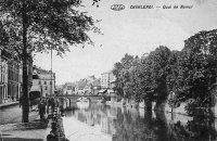 carte postale ancienne de Charleroi Quai de Namur