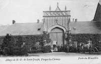 carte postale ancienne de Forges-lez-Chimay Abbaye de N-D. de Saint-Joseph, porte du Monastrère