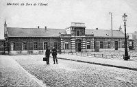 carte postale ancienne de Charleroi La Gare de l'Ouest