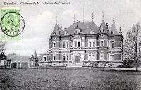 carte postale ancienne de Gosselies Château de M. le Baron de Crawhez