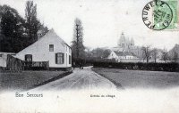 carte postale ancienne de Bonsecours EntrÃ©e du Village