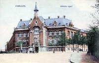 carte postale ancienne de Charleroi Athénée Royal