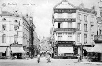 carte postale ancienne de Charleroi Rue du Collège