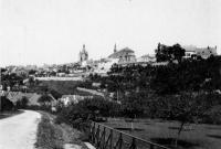 carte postale ancienne de Thuin Jardins suspendus