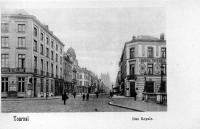 carte postale ancienne de Tournai Rue Royale