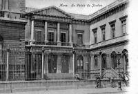 carte postale ancienne de Mons Le palais de justice
