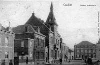 carte postale ancienne de Couillet Maison communale