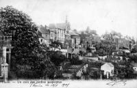 carte postale ancienne de Thuin Un coin des jardins suspendus