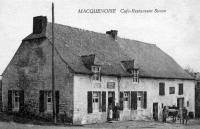 carte postale ancienne de Macquenoise Café - Restaurant Simon