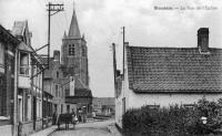 carte postale ancienne de Blandain La rue de l'église