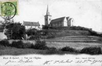 carte postale ancienne de Mont-Saint-Aubert Vue sur l'Ã©glise