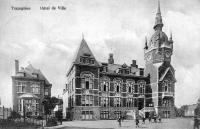 carte postale ancienne de Trazegnies Hôtel de ville