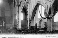 carte postale ancienne de Celles-en-Hainaut Nouvelle église (intérieur)