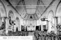 carte postale ancienne de Mont-Saint-Aubert Mont-de-Trinité - Intérieur de l'église