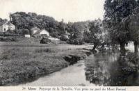 carte postale ancienne de Mons Paysage de la Trouille. Vue prise au pied du Mont Panisel