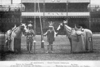 carte postale ancienne de Tournai 75 ème anniversaire - Grand tournoi historique - Comte de Charollais - de Croy