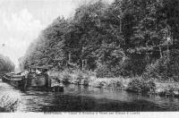carte postale ancienne de Bonsecours Canal d'Antoing à Mons par Blaton à Condé