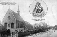 postkaart van Bergen Sanctuaire de N.D. de belle dilection au couvent des F.F.Min. Capucins