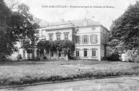 carte postale ancienne de Fontaine-l'Evêque Façade principale du château de Haussy