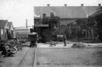 carte postale ancienne de Couillet Usines métallurgiques du Hainaut - Atelier de lingotières