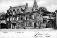 carte postale ancienne de Enghien L'Hôtel de ville