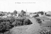 carte postale ancienne de Chimay Panorama et avenue des Usines