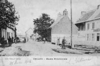 carte postale ancienne de Celles-en-Hainaut Route Provinciale