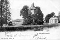 carte postale ancienne de Enghien La chapelle dans le parc
