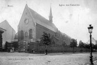 carte postale ancienne de Mons Eglise des Capucins