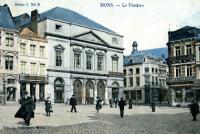 carte postale ancienne de Mons Le ThÃ©atre