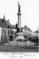 carte postale ancienne de Tournai Monument Français