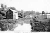 carte postale ancienne de Beaumont Paysage de Leval Chaudeville