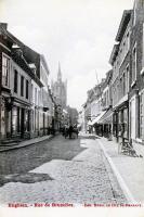 carte postale ancienne de Enghien Rue de Bruxelles