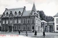 carte postale ancienne de Enghien Hôtel de ville