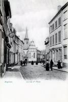 carte postale ancienne de Enghien La rue d'Hove