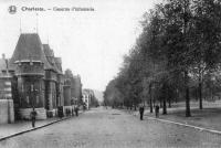 carte postale ancienne de Charleroi Caserne d'infanterie