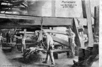 carte postale ancienne de Morlanwelz Les Martinets à la grosse forge