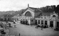 carte postale ancienne de Liège Gare de Guillemins