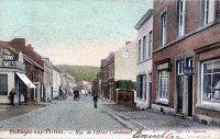 carte postale ancienne de Hollogne-aux-pierres Rue de l'Hôtel Communal